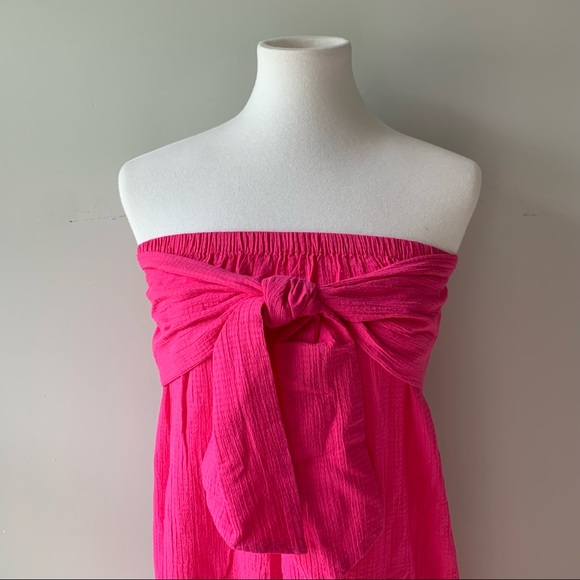 J. Crew Pink Sleeveless Swimsuit Cover Up Size X-Small - Picture 3 of 10